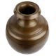 Brass Water Pot Bulbous Fluted Design Decorative Pot