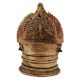 Traditional Brass Oil Lamp with Lakshmi