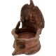 Old Brass Laxmi Oil Lamp Worship Puja Lamp