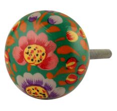 Colourful Beautiful Wooden Knob