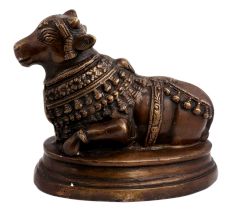 Brass Nandi Statue Sitting