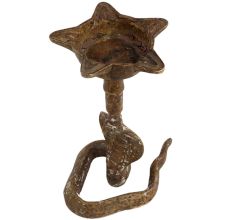 Brass Snake Head Oil Lamp