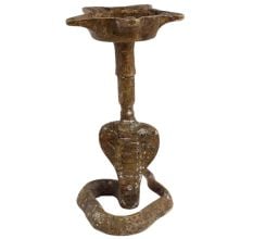 Brass Snake Head Oil Lamp