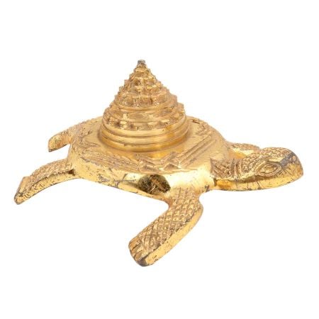 Brass Turtle With Storage Box With Stupa