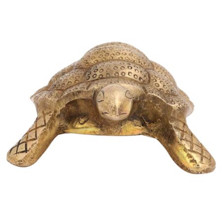 Handmade Brass Turtle Figurine Feng Shui Gift