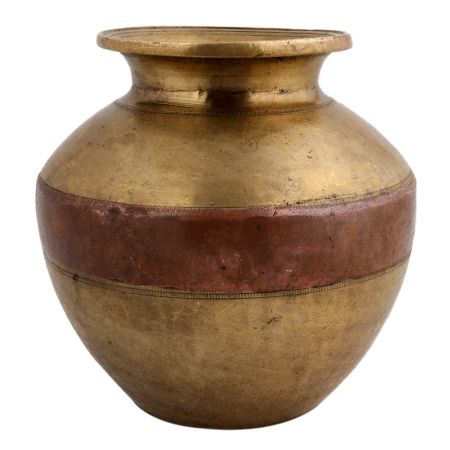 Handmade Water Pot Ganga Jamuna Copper Worship  Lota