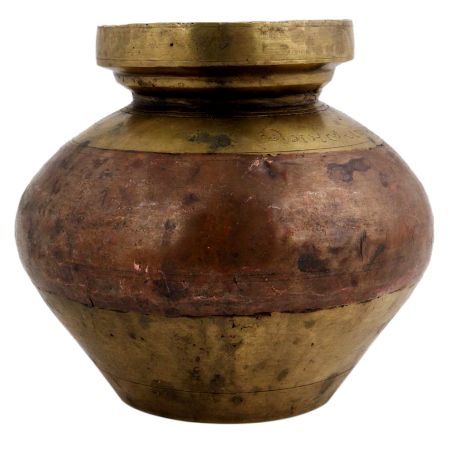 Spiritual Ganga Jamuna Brass Copper Pot