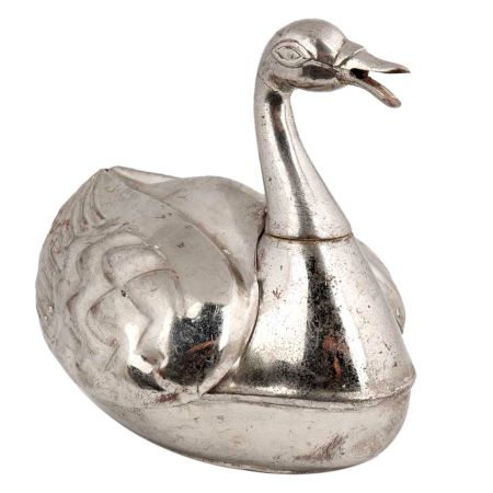Brass Duck Storage Box Silver Nickel Box Home Decoration