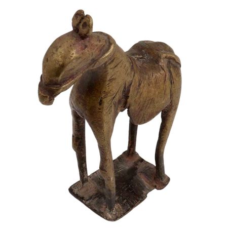 Handmade Brass Standing Statue Folk Art DÃ©cor