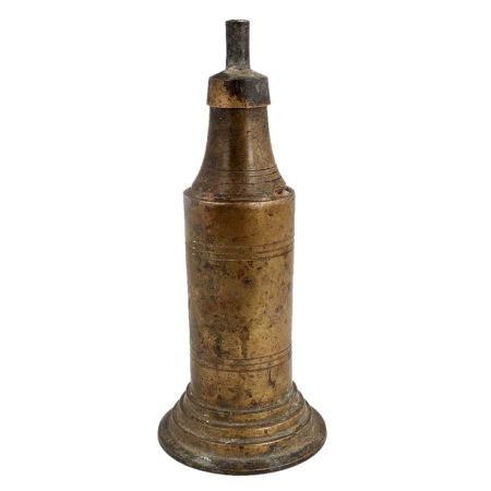 Brass Long Cylindrical Shape Traditional Oil Lamp