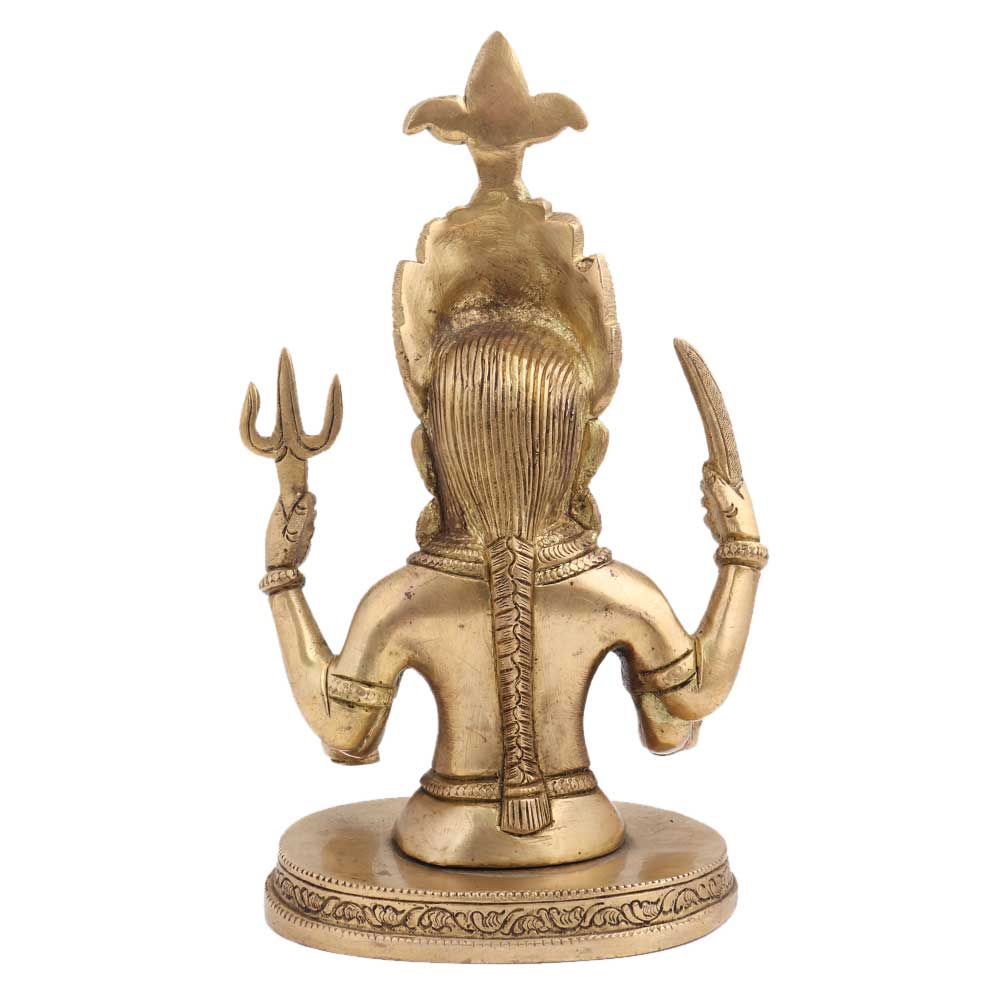 Brass Shani Dev Bust Statue For Worship