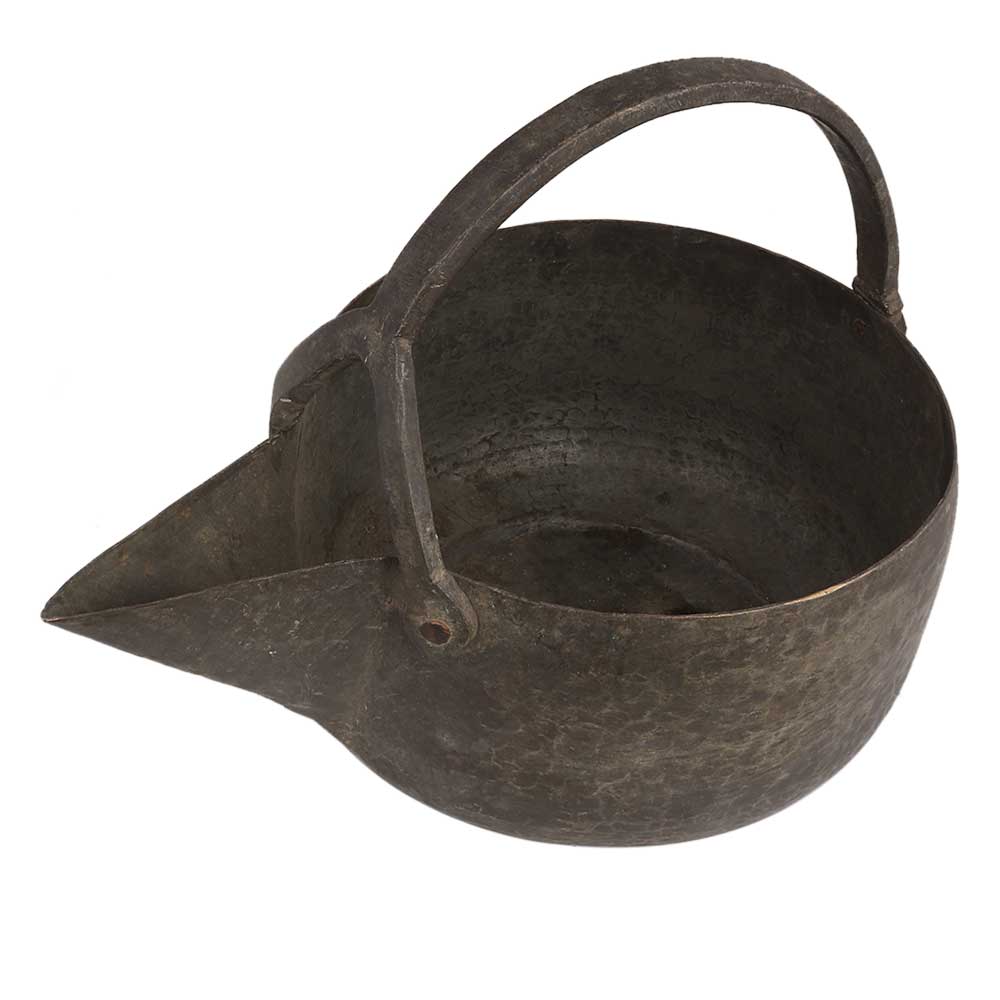 Brass Serving Pot With Spout And Handle