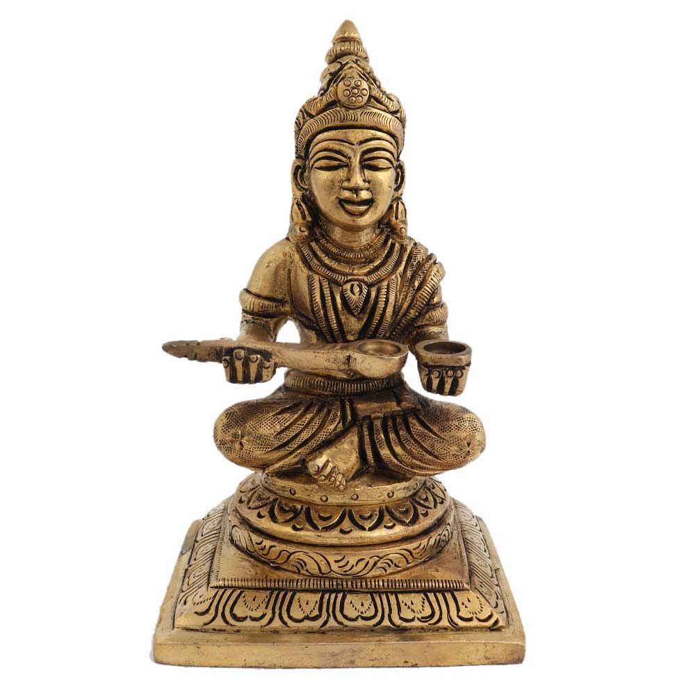 Brass Annapurna Devi Statue