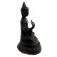 Black Brass Meditating Buddha Tibetans Art