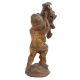 Brass Boy Cherub Holding Bucket Statue For Decoration