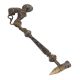 Brass Hammer With Lion Figurine On Top