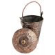 Copper Bucket Decorated Repouse design With Lid