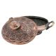 Carved Kashmiri Copper Rice Bowl Handles And Lid