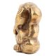 Brass Engraved Sitting Worship Ganesha Statue
