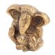 Brass Engraved Sitting Worship Ganesha Statue