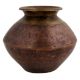 Old Religious Copper With Brass Gangajal Pot