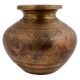 Peacock Engraved Ganga Jamuna Holy Water Pot