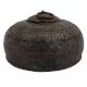 Engraved Round Storage Box With Ring Handle On Top
