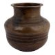 Brass Traditional Water Pot With Lines In Casting