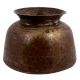 Rare Large Bottomed Brass Pot Indian Dinnerware