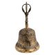 Brass Buddhist Temple Meditation Bell With Dorje