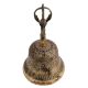 Brass Buddhist Temple Meditation Bell With Dorje
