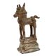 Old Used Standing Horse statue On A  Raised Platform