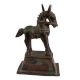 Used Brass Standing Horse Tribal Art Figurine