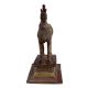 Brass Standing Horse Statue On A High Platform