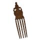 Brass Old Design Comb With Two Dragon Head Handle
