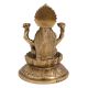 Brass Laxmi Blessing Statue On A Lotus Base