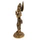 Golden Lord Krishna statue playing a flute Worship Statue