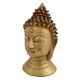 Brass Buddha Head Statue Showpiece