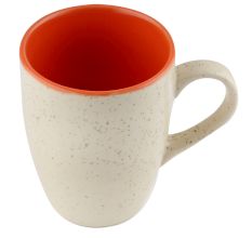 Designer Handcraft Ceramic White & Orange Coffee Mug
