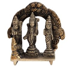 Brass Ram Darbar With Prabhavali And Dragon Head