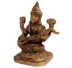 Brass Hindu Idol Goddess Saraswati Statue