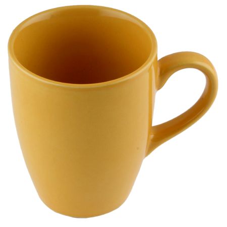 Handcraft Decorative Ceramic Yellow Coffee Mug