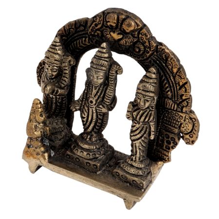 Brass Ram Darbar With Prabhavali And Dragon Head