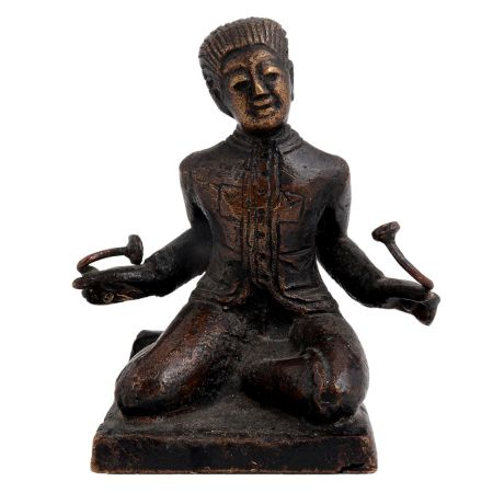 Brass English Statue With Two twisted rods