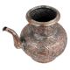 Copper Tea Pot  Floral Design Engraved Pot With Spout