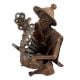 Brass Tribal Musician With Rare Musical Instrument