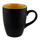 Handcraft Decorative Ceramic Coffee Mug In Black & Yellow