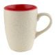 Decorative Handcraft Ceramic Coffee Mug In White & Red