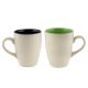 Decorative Handcraft Ceramic Black & Green Coffee Mug In Set Of 2