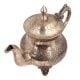 Brass Tea Pot Silver Polish Rare And Unique Floral Design